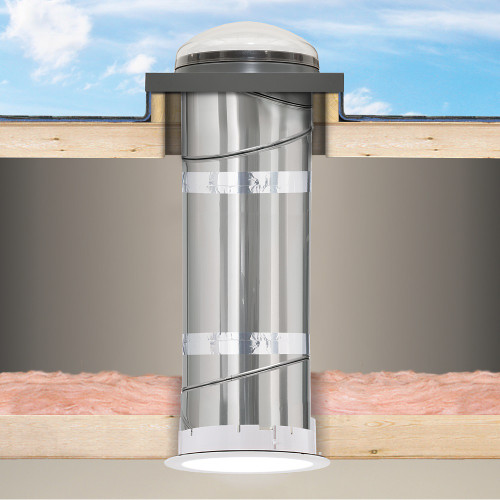 VELUX TCR 014 Curb Mount Dome Sun Tunnel Skylight with Rigid Tube