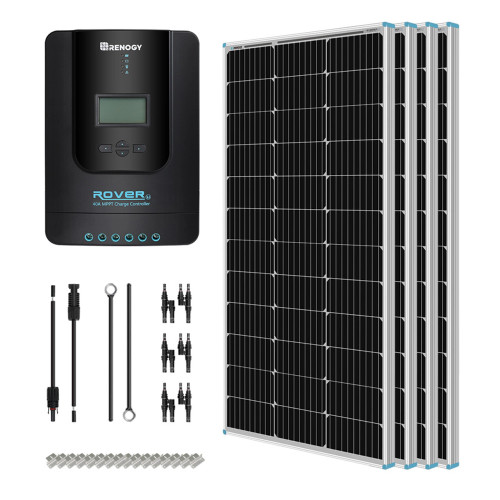 Renogy 400 Watt 12 Volt Solar Starter Kit w/ MPPT Charge Controller