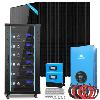 SunGoldPower Off-Grid Solar Kit 18000W 48VDC 120V/240V LifePo4 30.72KWH Lithium Battery 20 X 415 Watts Solar Panels SGR-18K20E