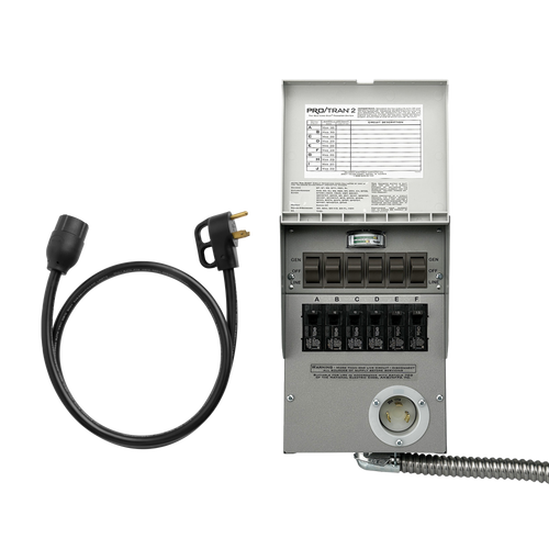 Anker Home Backup Kit (120V, 30 Amp, 6-Circuit Transfer Switch + Cable, For F2000 and F2600)