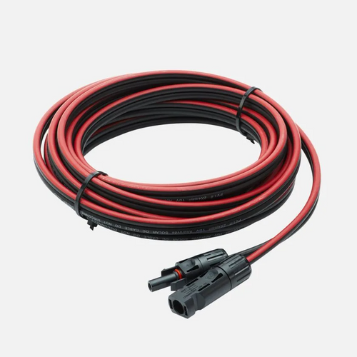 Staubli MC4 Dual PV Cables — 10AWG, 2kV, Red & Black