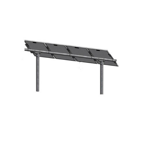 Tamarack Solar UNI-PGRM/4P2 Portrait Pole Mount for (4) modules 38-IN - 72-IN long, 2 posts (UNI-PGRM/4P2)