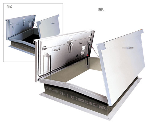 Acudor 60 x 60 Equipment Access Roof Hatch G6868 Galvanized - Double Leaf