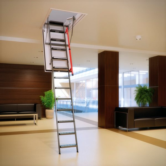 Fakro LMF 30" x 56.5" Fire Rated 60 min Metal Attic Ladder