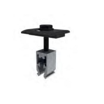 IronRidge Universal Mid Clamp, 30-45mm, w/ Bonding, Black (Priced as each)