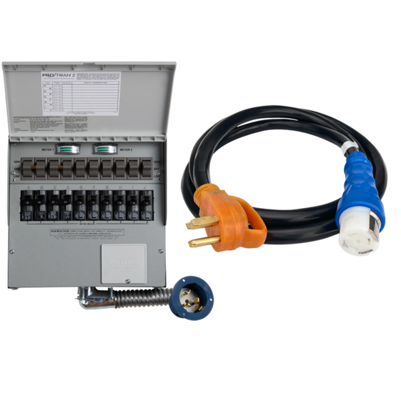 Home Backup Kit (120V/240V, 50 Amp, 10-Circuit Transfer Switch + Cable, For F3800 & 2× F3800 Plus)