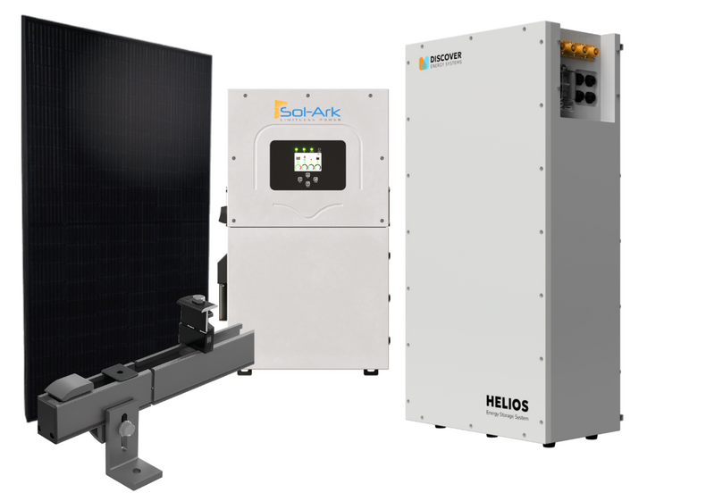 Sol-Ark 15K Whole Home Solar + Storage Kit – With Discover Helios 16kWh Battery