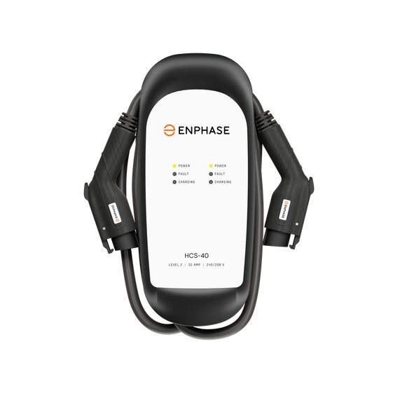 Enphase HCS-D40 EVSE EN-CC-HCS-D40R-C17-L25-121 EV Charger, 240V, 32A or 2x16A Dual Charging (EN-CC-HCS-D40R-C17-L25-121)