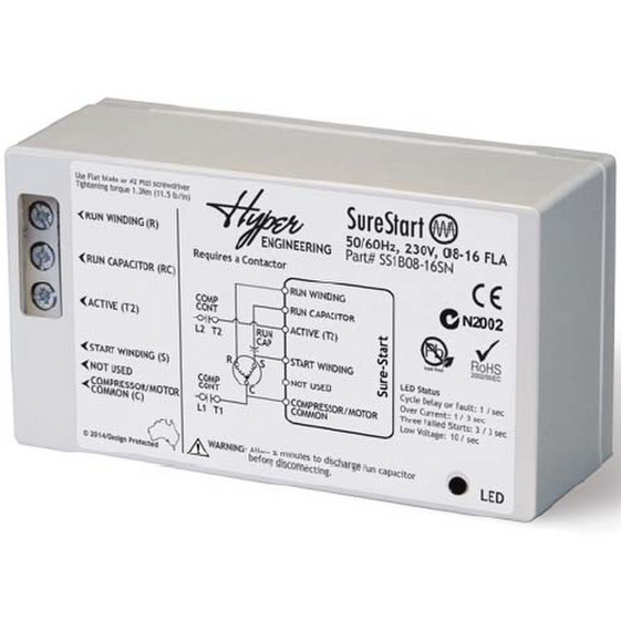 Enphase EN-SSTART-16-32A Soft starters needed for HVAC loads with current rating from 16A to 32A (EN-SSTART-16-32A)