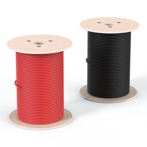 Rich Solar RS-10A500 10/8 Gauge 600V Solar Panel Extension Cable | 600 Volt PV Red and Black Solar Panel Extension Wire (RS-10A500-Main)