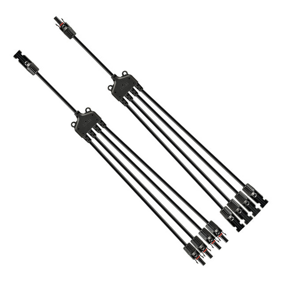 Rich Solar RS-Y4 Y Branch Parallel Adapters 4-to-1 | 4-to-1 Weatherproof Parallel Adapters for Solar Panels | Easy to Install (RS-Y4)