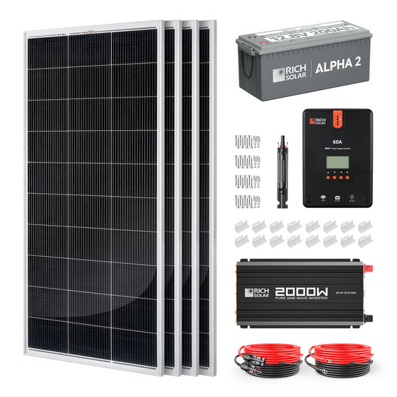 Rich Solar RS-CK800 800 Watt Complete Solar Kit