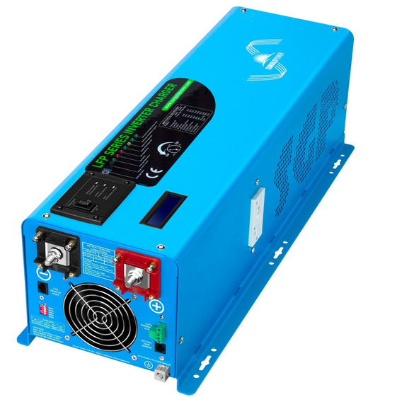 SunGoldPower LFP6K24V240VSP 6000W DC 24V Split Phase Pure Sine Wave Inverter With Charger (LFP6K24V240VSP)