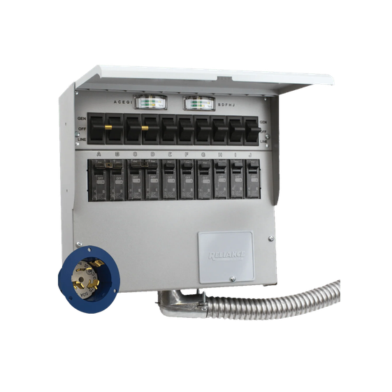 EcoFlow EFS-TransferSwtich-US-50A Home Backup Kit: Transfer Switch A510A - 125/250V with 50A (For DELTA Pro 3*2/DELTA Pro Ultra*2) (EFS-TransferSwtich-US-50A)