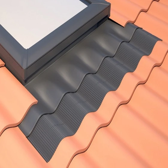 VELUX ECW 3446 Tile Roof Flashing Kit with Adhesive Underlayment for Curb Mount Skylight