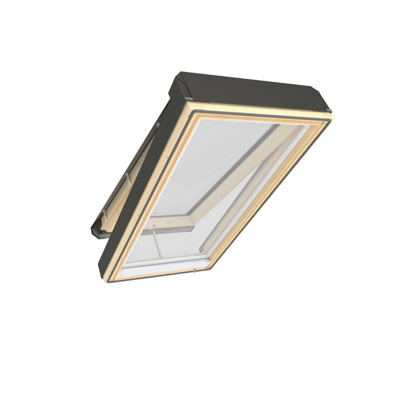 Fakro 22-1/2 in. x 45-1/2 in. Electric Venting Deck-Mounted Skylight with Laminated Low-E366 Glass