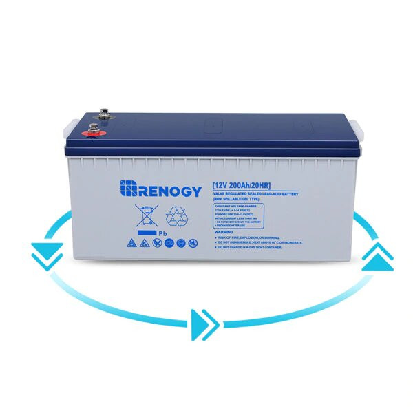 Renogy Deep Cycle Hybrid Gel Battery 12 Volt 200AH