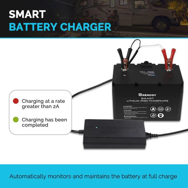 Renogy 20A AC-to-DC LFP Portable Battery Charger