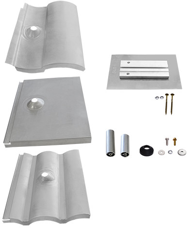 Quick Mount PV QMTR-W4 A 1 W-Tile Flashing