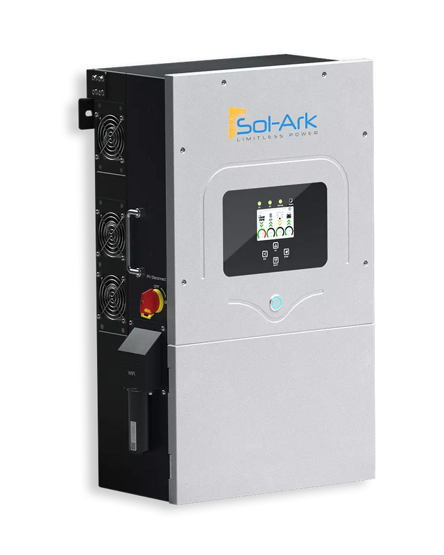 Sol-Ark SA-12K-P, Battery Inverter, Grid Tie, 9000W, 120/240/208VAC, Outdoor, 10 Yr Warranty