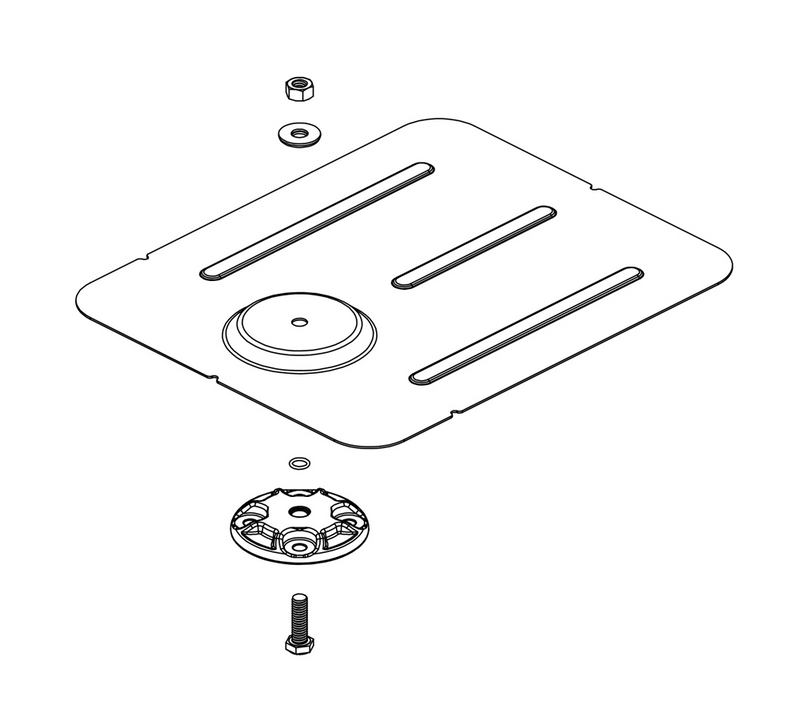 Tamarack Solar Multimount Flashing - Deck Mount - 8 Pack