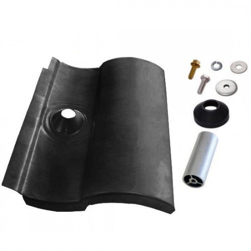 IronRidge Tile Replacement, S-Tile, 3-1/4" Post, Black (Priced as each)