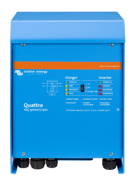 Victron Energy Quattro 12/3000/120-50/50 230V VE.Bus