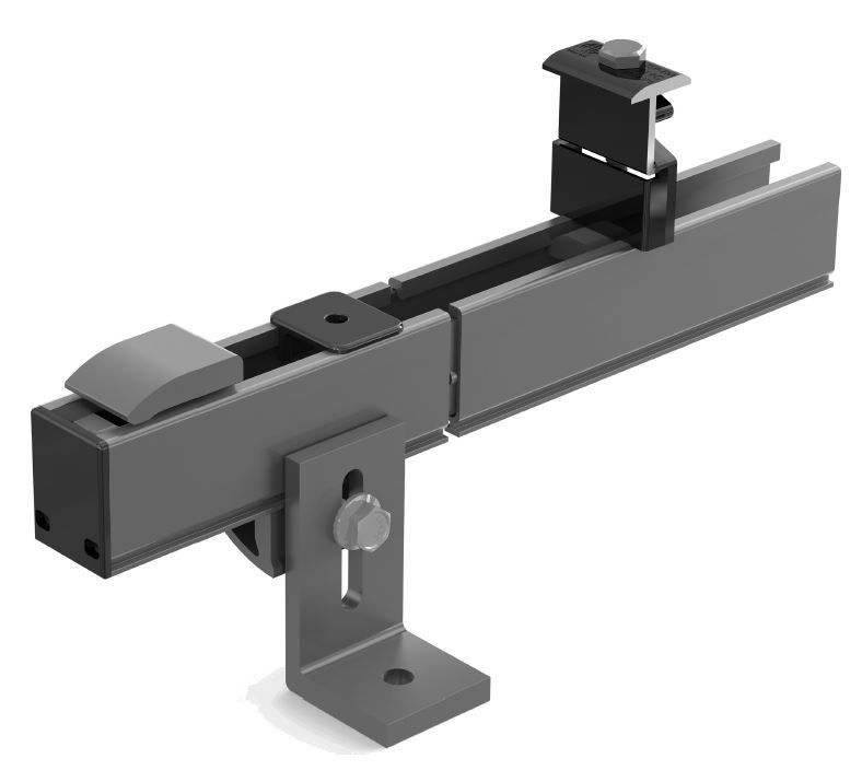Tamarack Solar 2 Rail Kit - 2.3 Rail - 93-IN - Black