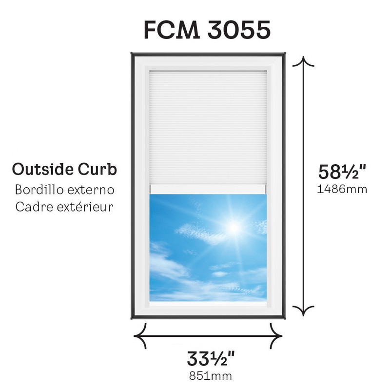 VELUX FCM 3055 Fixed Curb Mount Skylight