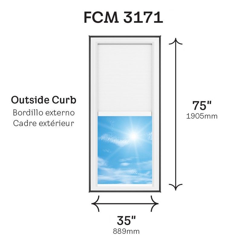 VELUX FCM 3171 Fixed Curb Mount Skylight