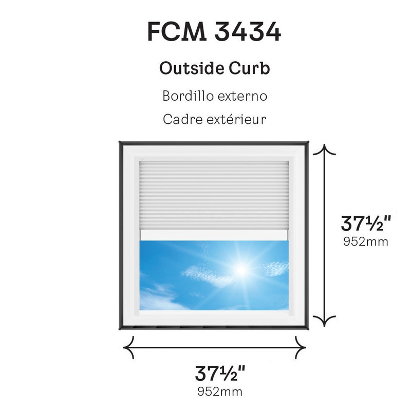 VELUX FCM 3434 Fixed Curb Mount Skylight