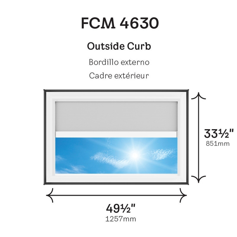 VELUX FCM 4630 Fixed Curb Mount Skylight