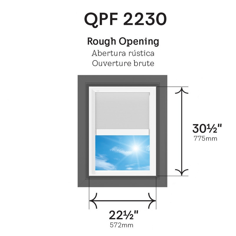 QPF 2230 Fixed Self Flashed Skylight