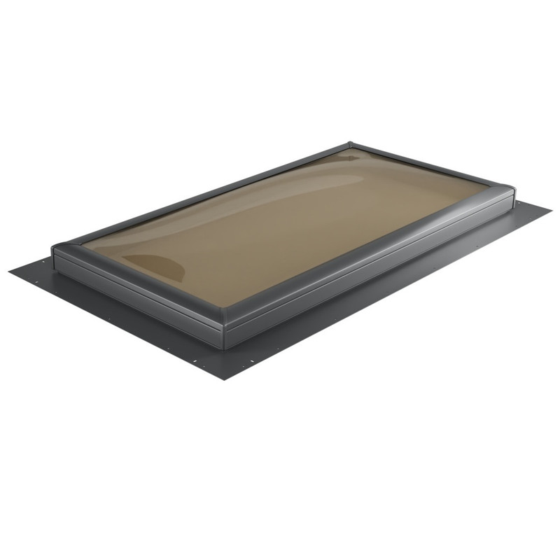 SFD polycarbonate double dome bronze over clear skylight