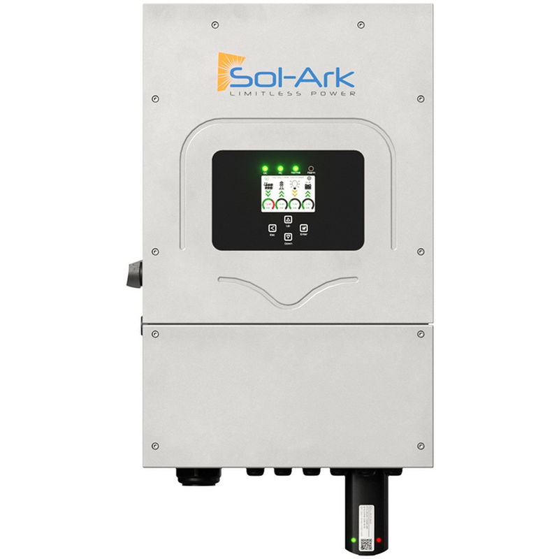 Sol-Ark® SA-8K-2P Sol-Ark-8K-48-ST Hybrid Inverter - 220V | 120/240V | 120/208V - 63A passthrough (SA-8K-2P)