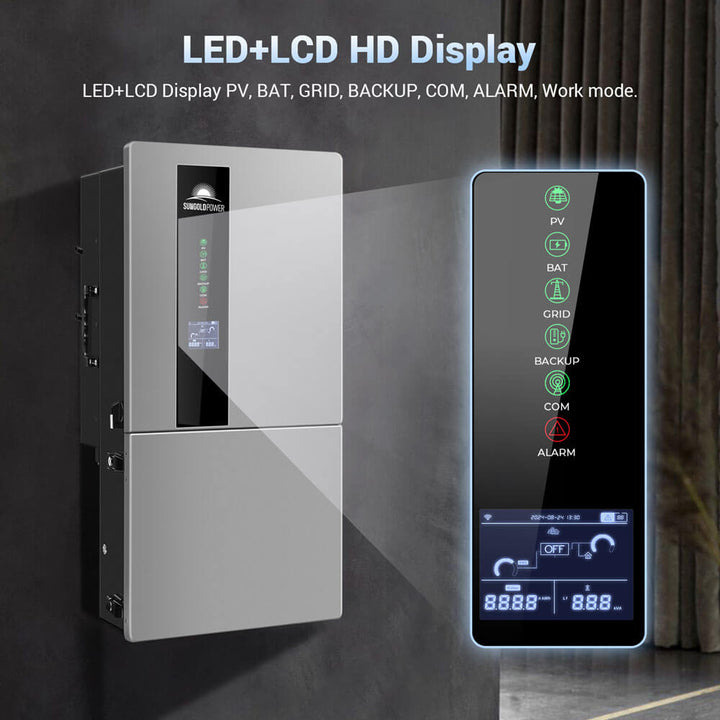 SunGoldPower SGN7.6K1HB-48 7.6KW Hybrid Inverter 48V Split Phase (SGN7.6K1HB-48)
