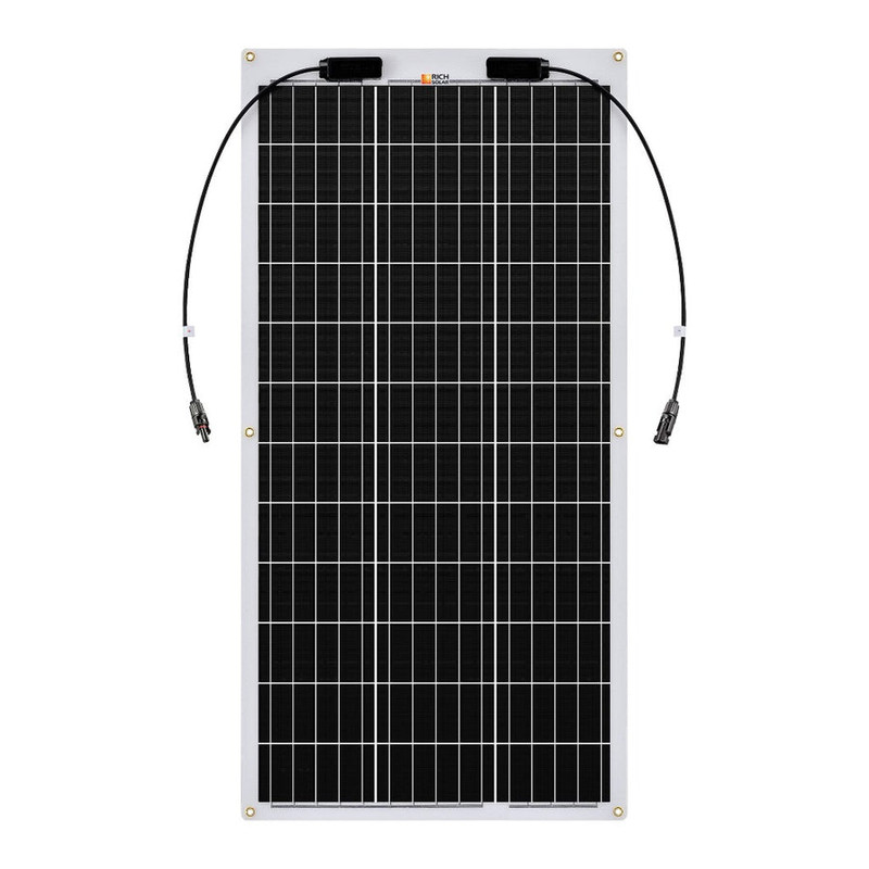 Rich Solar RS-F100 MEGA 100 FLEX | 100 Watt Flexible Solar Panel | Lightweight 12V Flexible Solar Panel for Vans, Boats, Trailers | High Efficiency (RS-F100)