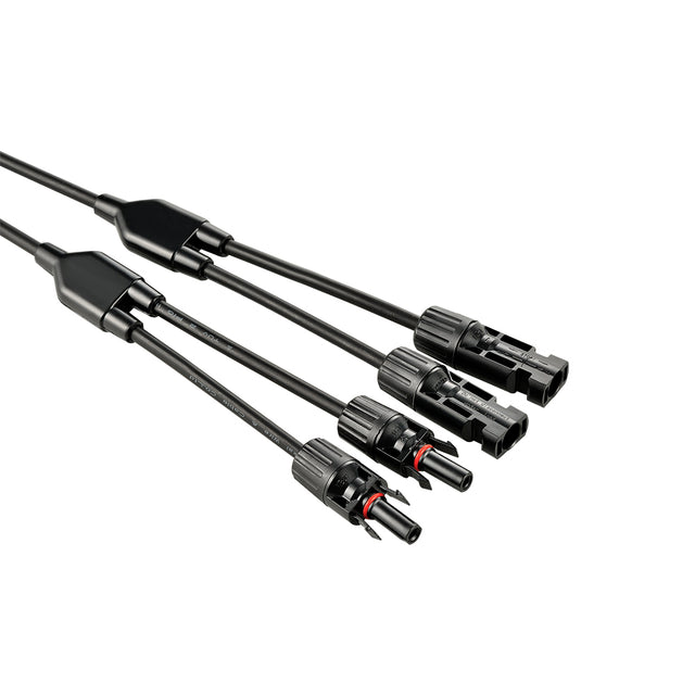 Rich Solar RS-Y2 Y Branch 2-to-1 Solar Panel Parallel Adapters | Weatherproof PV Adapters for Solar Connection | Plug and Play (RS-Y2)