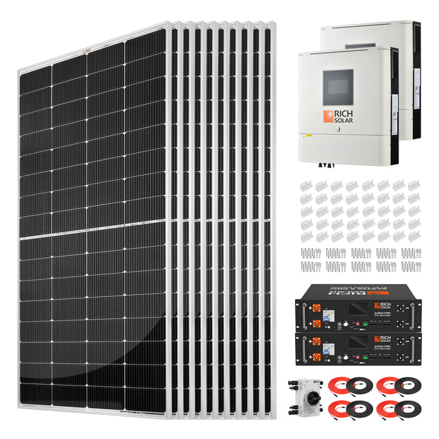Rich Solar RS-CBK2500240 2500W 48VDC-240VAC Solar Kit (RS-CBK2500240)