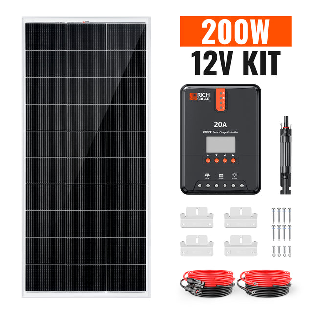Rich Solar RS-K2002 200 Watt Solar Kit (RS-K2002)