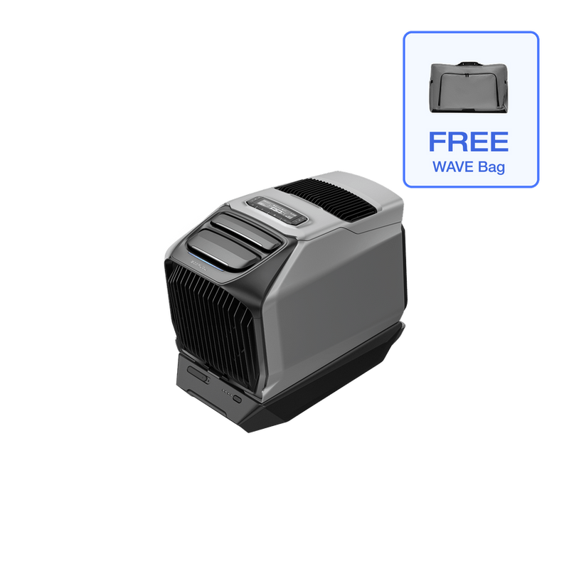 EcoFlow EFWAVE3-US-EB WAVE 3 Portable Air Conditioner with Heater and Add-On Battery (EFWAVE3-US-EB)