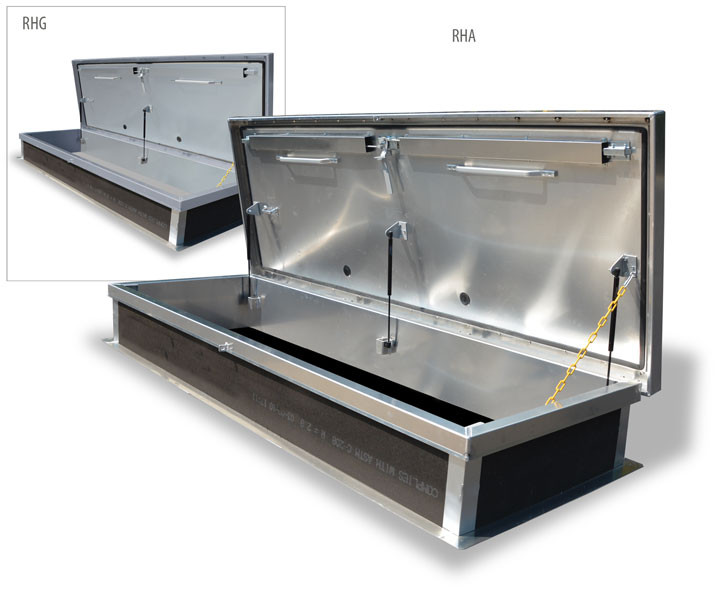 Acudor 30 x 96 Service Stair Roof Hatch A38104 Aluminum