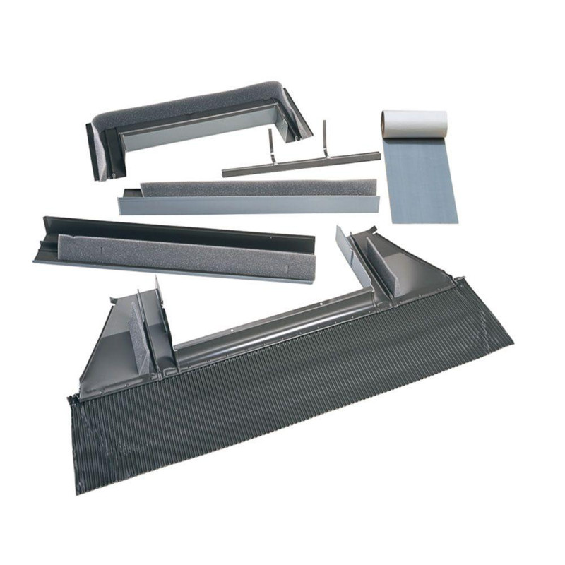 VELUX ECW 2246 Tile Roof Flashing Kit with Adhesive Underlayment for Curb Mount Skylight