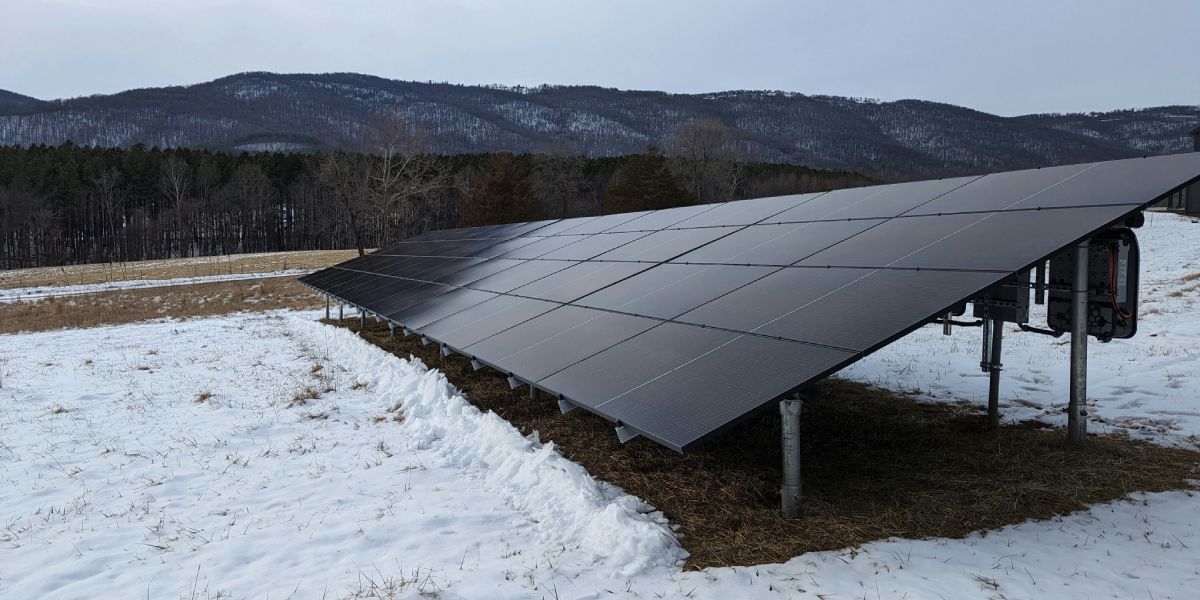 Ground mounted solar panels