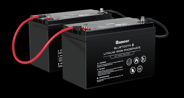 Renogy Batería LiFePo4 12V 100Ah Batería de Litio Bluetooth 1280Wh