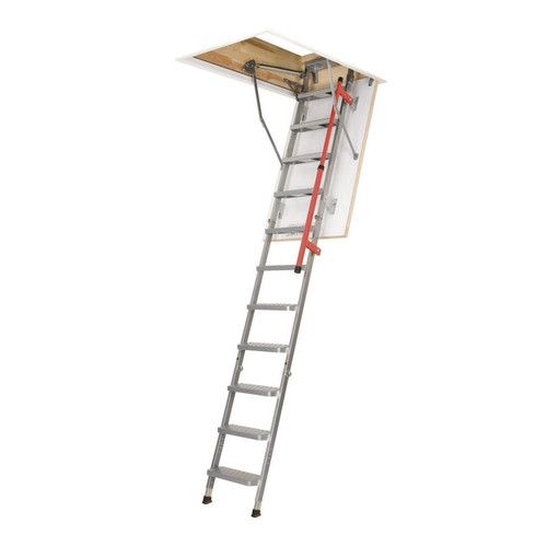 Fakro 862401 LML Luxury Metal Attic Ladder,  7'7 - 9'2 Ceiling Height | Insulated | 350 lb. Capacity