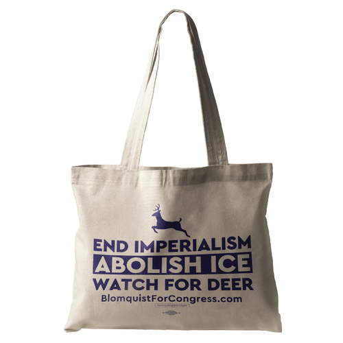 Abolish ICE (Natural Canvas Tote)