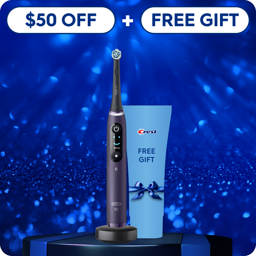 iO Series 8 Twin Pack in Black Onyx and Violet Ametrine | Oral-B
