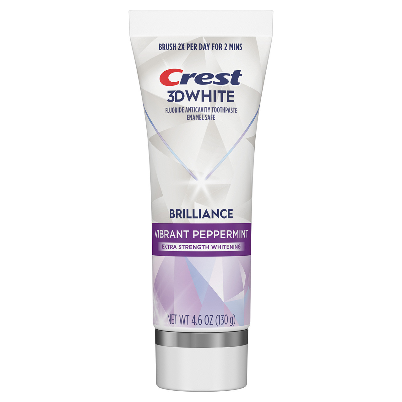 Crest 3D White Brilliance Vibrant Peppermint Teeth Whitening Toothpaste, 4.6 oz