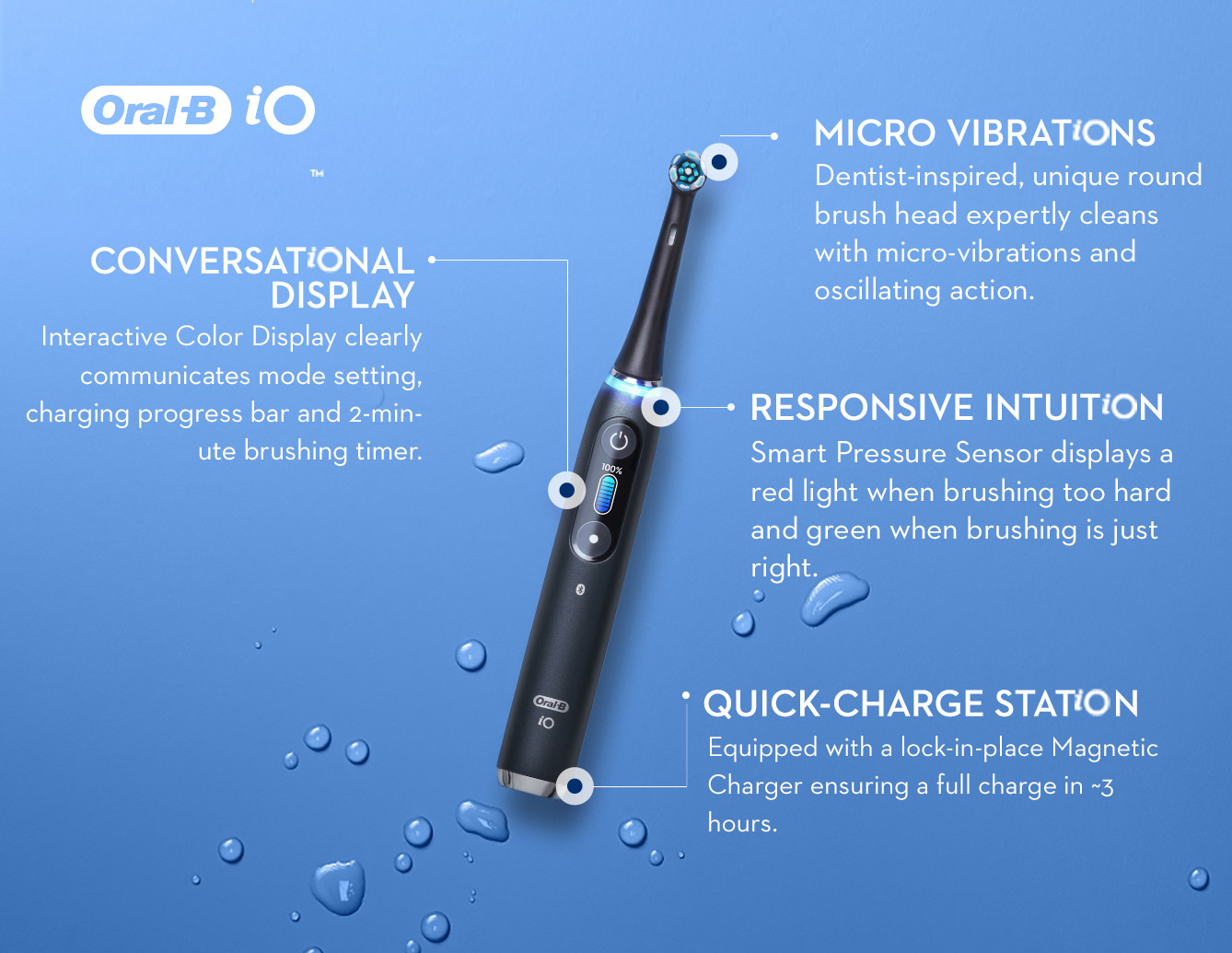 Io Series 9 Rechargeable Electric Toothbrush W Bluetooth Oral B